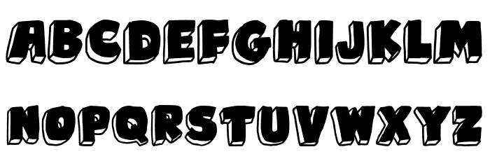 Playful Boxes Font UPPERCASE