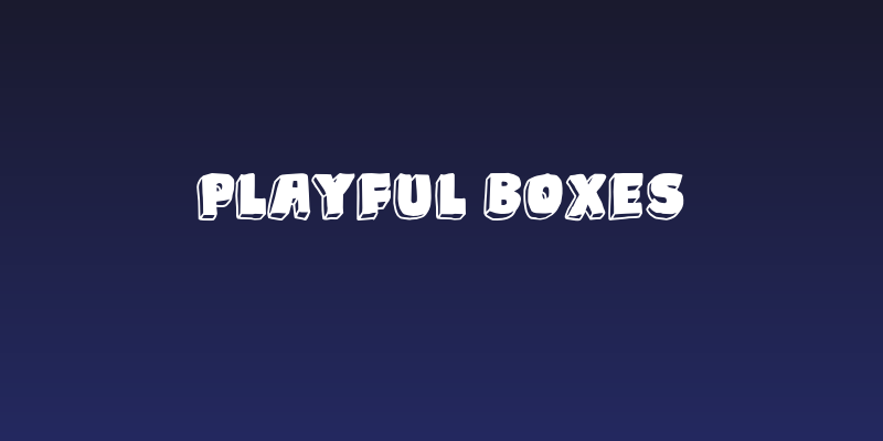 Playful Boxes Social Header