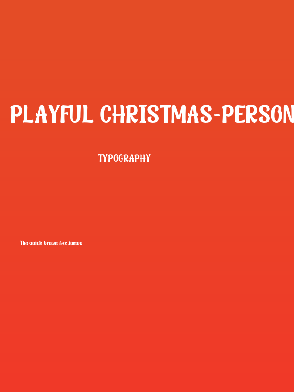 Playful Christmas-Personal Use  Poster