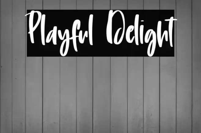 Playful Delight Font examples