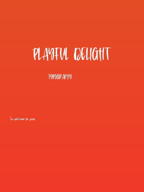 Playful Delight Poster