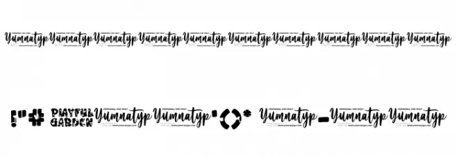 Playful Garden Personal Use Font Alte caractere