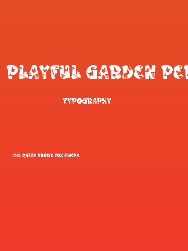 Playful Garden Personal Use Poster