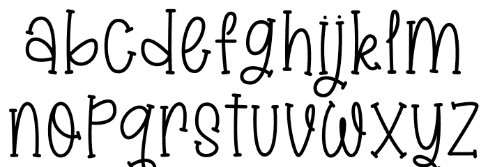 Playful Market Font LOWERCASE