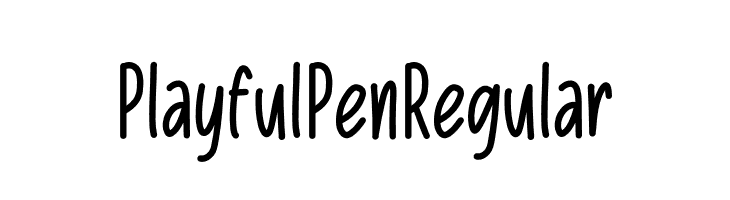 Playful Pen Regular  Скачать бесплатные шрифты