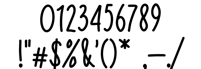 Playful Pen Regular Font OTHER CHARS