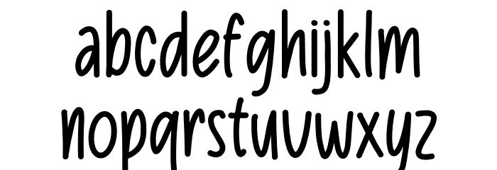 Playful Pen Regular Font LOWERCASE