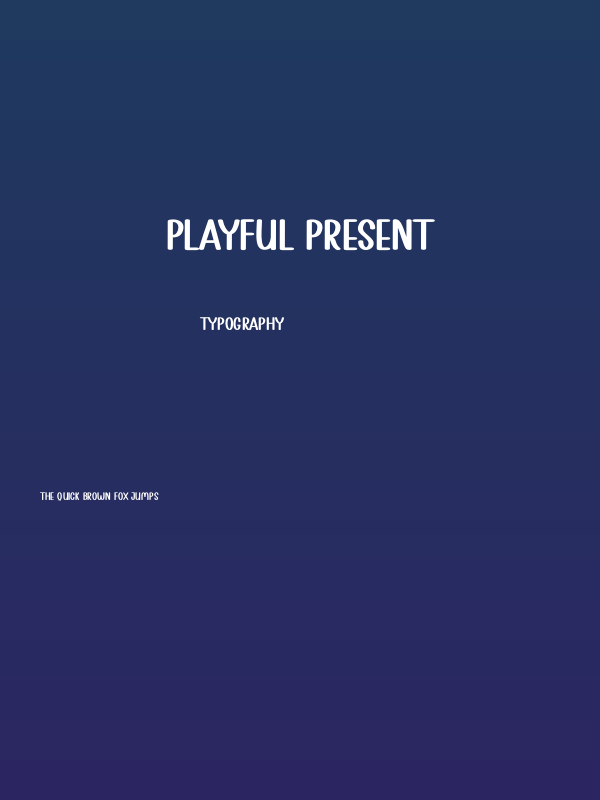 Playful Present Poster