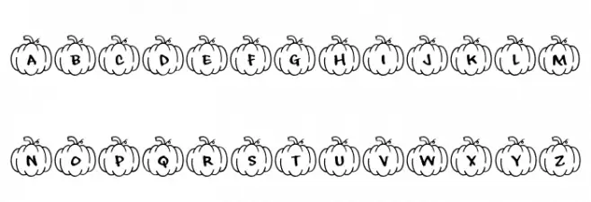 Playful*Pumpkins Шрифта ВЕРХНИЙ