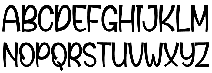 Playful Santa Font UPPERCASE