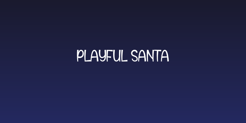 Playful Santa Social Header