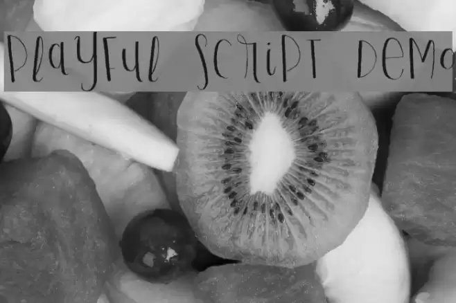 Playful Script Demo Font examples