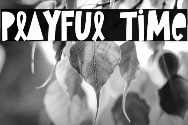 Playful Time Шрифта examples