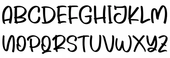 Playful Type - Personal Use フォント 大文字