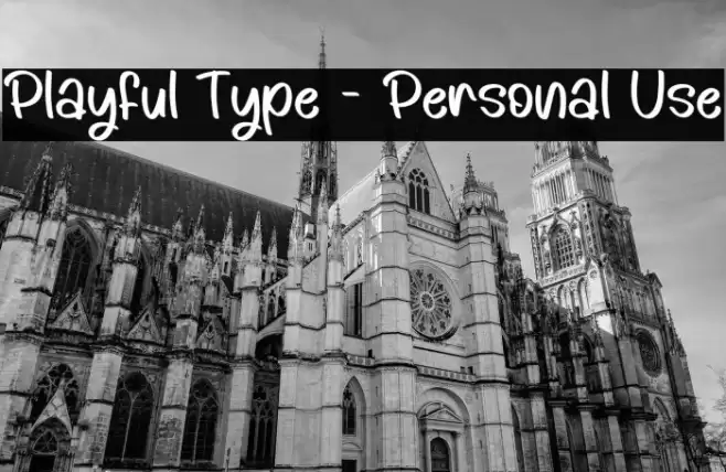 Playful Type - Personal Use Font examples