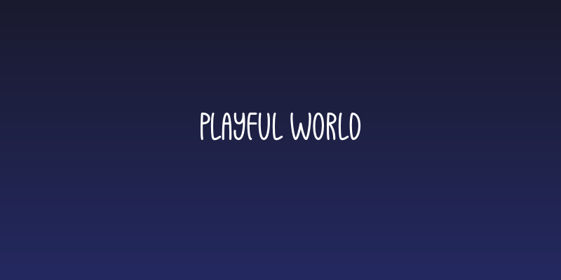 Playful World Social Header