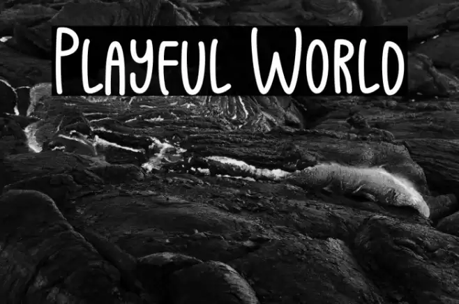 Playful World Font examples