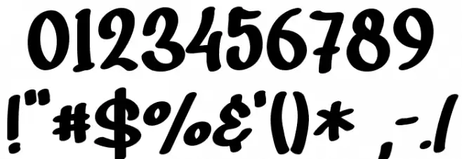 Playful Yellow - Personal Use Font OTHER CHARS