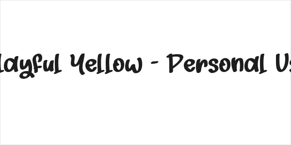 Playful Yellow - Personal Use Logo