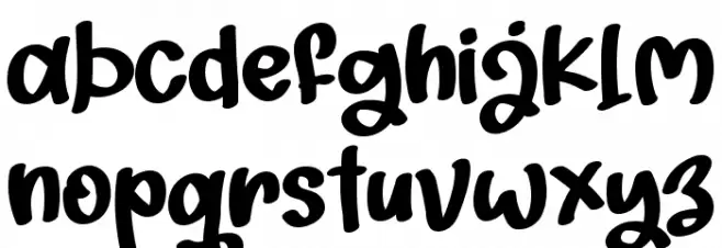 Playful Yellow - Personal Use Font LOWERCASE