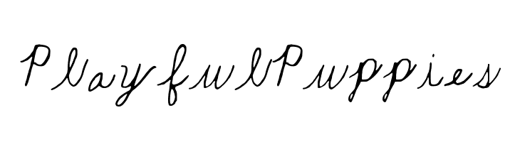 Playful_Puppies  Frei Schriftart Herunterladen