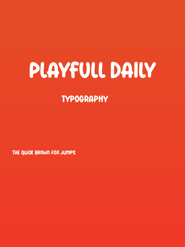 Playfull Daily Poster