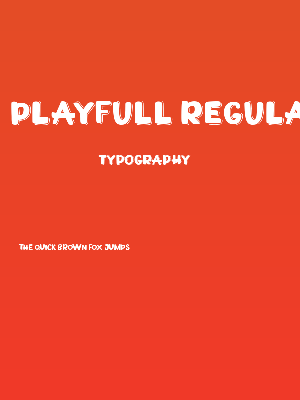 Playfull Regular Poster