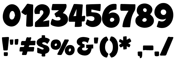 Playfull Rocket Font OTHER CHARS