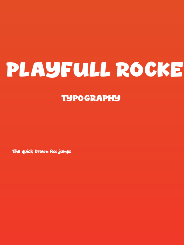 Playfull Rocket Poster