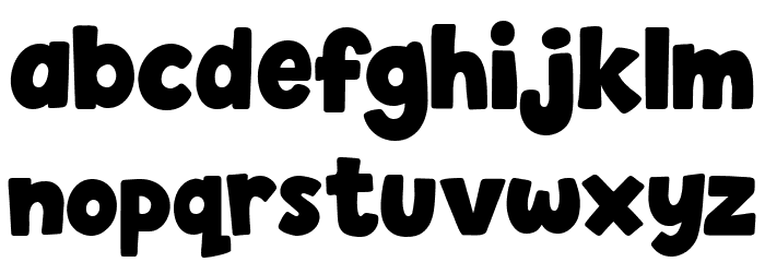 Playfull Rocket Font LOWERCASE