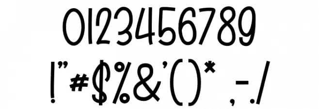 PlayfullRegular Font OTHER CHARS