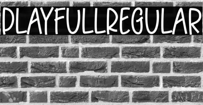 PlayfullRegular Font examples
