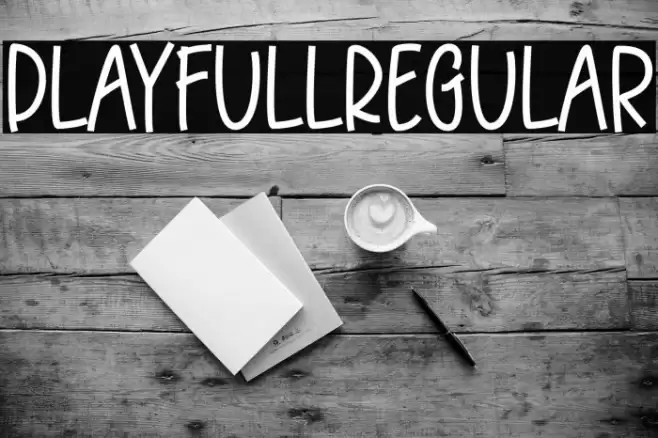 PlayfullRegular Font examples