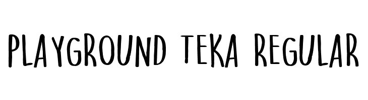 Playground Teka Regular  नि: शुल्क फ़ॉन्ट्स डाउनलोड