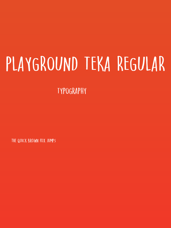 Playground Teka Regular Poster