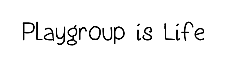 Playgroup is Life  baixar fontes gratis
