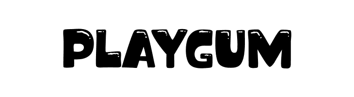 Playgum  les polices de caractères gratuit tlcharger