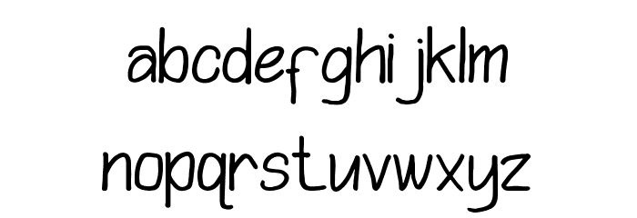 Playing Bumb Font LOWERCASE