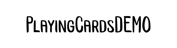 Playing Cards DEMO  Free Fonts Download