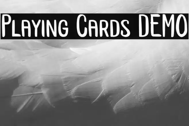 Playing Cards DEMO Font examples