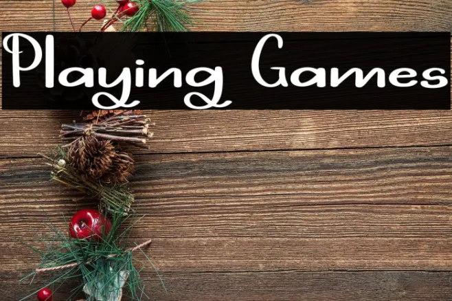 Playing Games Example 1