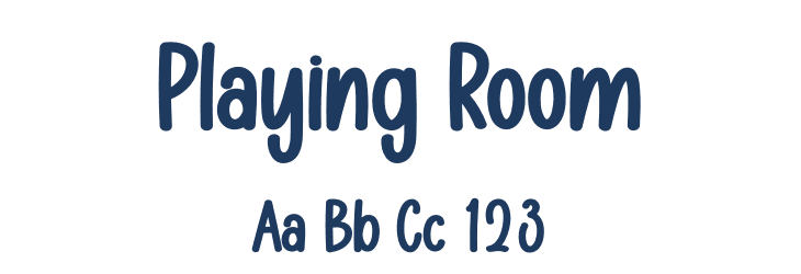 Playing Room Font Preview
