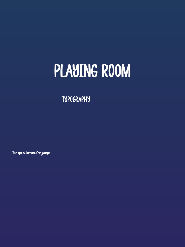 Playing Room Poster