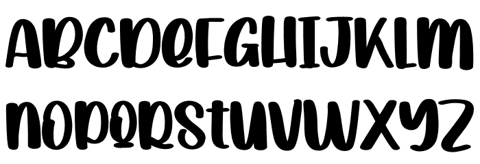 Playing Snow Font LOWERCASE
