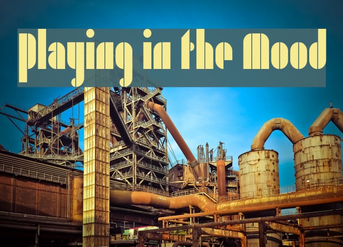 Playing in the Mood Font examples