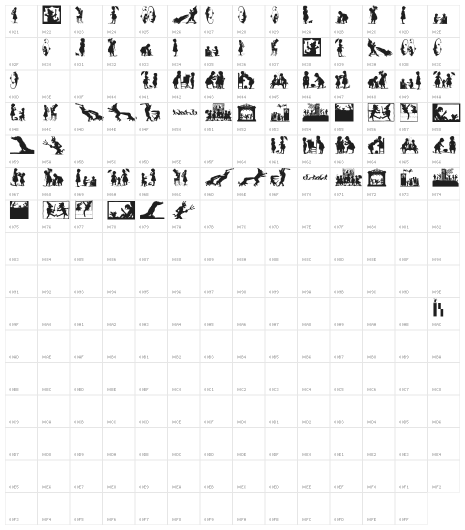PlayingChildren Character Map