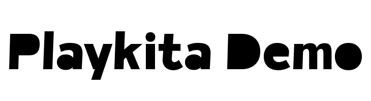 Playkita Demo  नि: शुल्क फ़ॉन्ट्स डाउनलोड