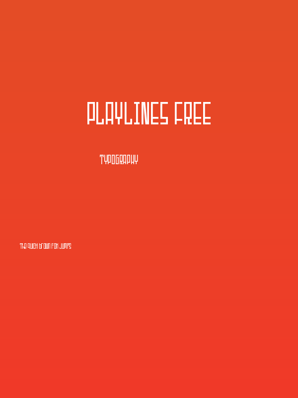 Playlines Free Poster