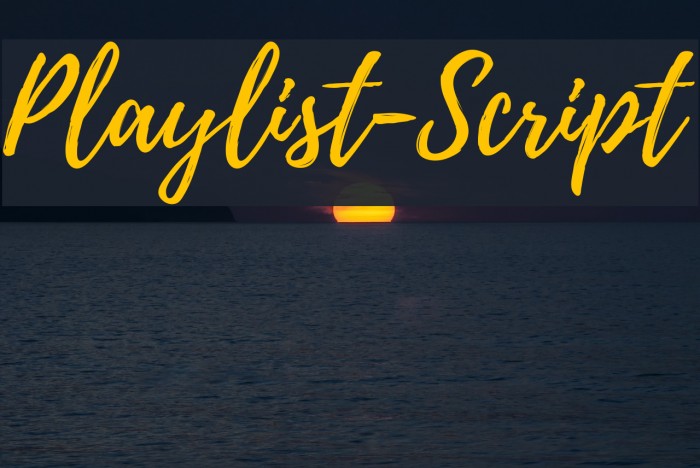 Font Playlist Script - download font
