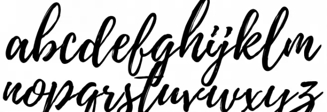 Playlist-Script Font LOWERCASE